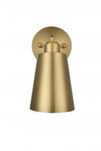  LD2354SG - Halycon 5 Inch Wall Sconce in Satin Gold