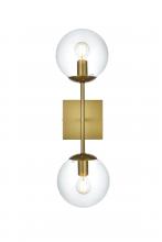  LD2357SG - Neri 6 Inch Wall Sconce Clear Shade in Satin Gold