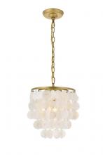  LD5050D10BR - Selene 1 Light Brass Pendant