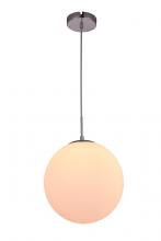  LDPD2033 - Opal Collection Pendant D11.5in H12.5in Lt:1 Off- White Finish