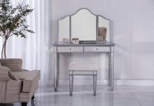 Elegant MF6-2002S - Vanity Table 42 In.x18 In.x31 In. & Mirror 39 In.x1 In.x42 In. & Chair 18 Inx14 Inx18 In