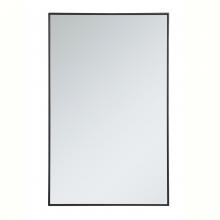  MR43048BK - Metal Frame Rectangle Mirror 30 Inch in Black