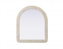  MR4G3642LN - Arch Cornhusk Mirror 36x42 in Linen White