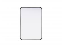  MR8A2030BLK - Contour Metal Rectangle Mirror 20x30 in Black