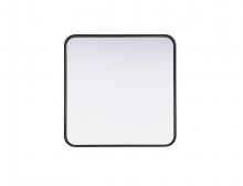  MR8A2424BLK - Contour Metal Square Mirror 24x24 in Black