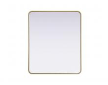  MR8A3036BRA - Contour Metal Rectangle Mirror 30x36 in Brass