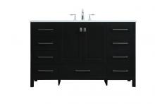  VF18854BK - 54 Inch Single Bathroom Vanity in Black