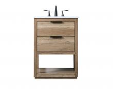  VF19224NT - 24 Inch Single Bathroom Vanity in Natural Oak