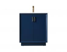  VF19630BL - 30 Inch Single Bathroom Vanity in Blue