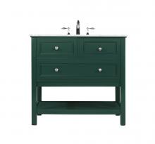  VF27036GN - 36 Inch Single Bathroom Vanity in Green