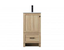  VF2818MW - 18 inch Single Bathroom Vanity in Mango Wood