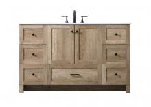  VF2854NT - 54 Inch Single Bathroom Vanity in Natural Oak