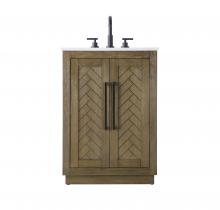  VF29024HO - 24 inch Single Bathroom Vanity in Hazel Oak