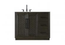  VF29042CO - 42 inch Single Bathroom Vanity in Chocolate Oak