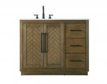  VF29042HO - 42 inch Single Bathroom Vanity in Hazel Oak