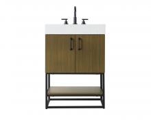  VF29224MCB - 24 inch Single Bathroom Vanity in Chestnut Brown