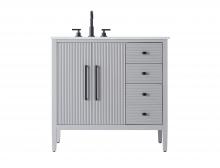  VF29636GR - 36 inch Single Bathroom Vanity in Grey