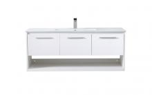  VF43048WH - 48 Inch Single Bathroom Floating Vanity in White