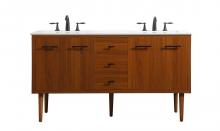  VF48060DMTK - 60 Inch Single Bathroom Vanity in Teak