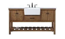  VF60160DW - 60 Inch Single Bathroom Vanity in Driftwood