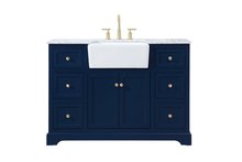  VF60248BL - 48 Inch Single Bathroom Vanity in Blue