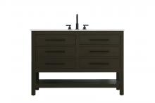  VF60548MMB - 48 inch Single Bathroom Vanity in Mocha Brown