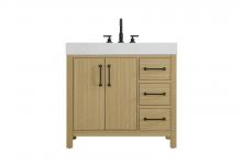  VF60636MHB - 36 inch Single Bathroom Vanity In Honey Brown