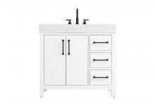  VF60636WH - 36 inch Single Bathroom Vanity In White