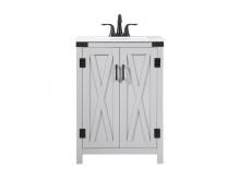  VF90224GR - 24 Inch Single Bathroom Vanity in Grey