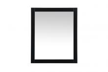  VM23036BK - Aqua Vanity Mirror 30x36 Inch in Black