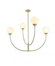  LD814D42BR - Nyomi 42 Inch Chandelier in Brass