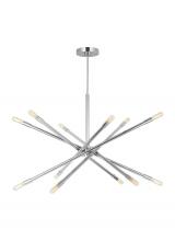 Visual Comfort & Co. Studio Collection CC16612PN - Eastyn Modern 12-Light Indoor Dimmable Large Chandelier