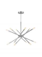 Visual Comfort & Co. Studio Collection CC16712PN - Eastyn Modern 12-Light Indoor Dimmable Large Chandelier