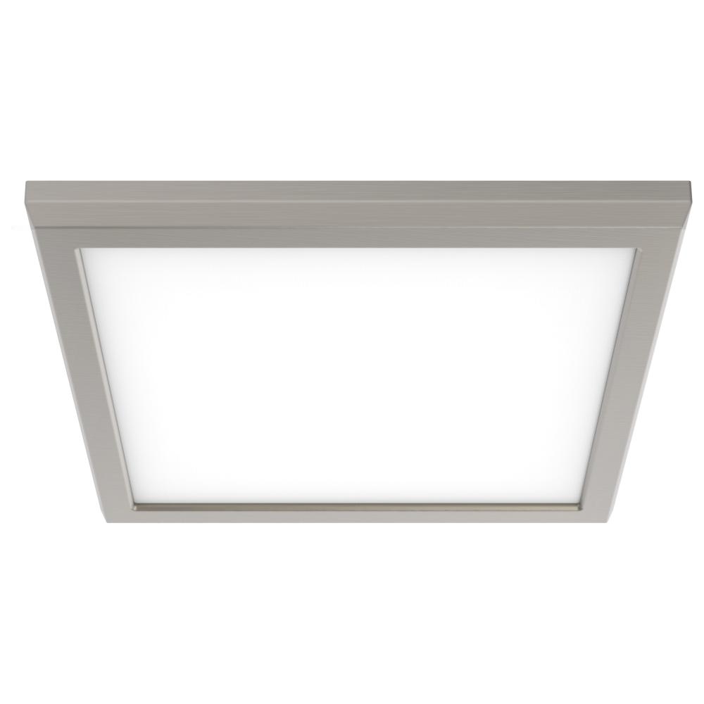 Blink Pro - 13W; 9in; LED Fixture; CCT Selectable; Square Shape; Brushed Nickel Finish; 120V