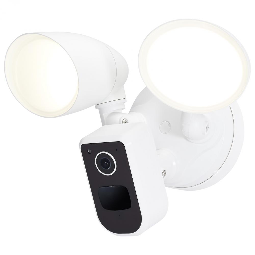20 Watt Bullet Outdoor SMART Security Light with Camera; Starfish Enabled; 3K/4K/5K CCT Selectable;