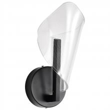 Nuvo 62/2282 - Sedona; 13 Inch LED Sconce; Matte Black; Etched Acrylic Lens