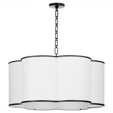  8228-6-59 - Belinder 6 Light Fabric Pendant, Matte Black