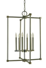  4606 BN/PN - 6-Light Brushed Nickel/Polished Nickel Lexington Chandelier