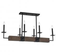  M10088DG - 6-Light Linear Chandelier in Remington