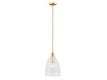  M7051NB - 1-Light Pendant in Natural Brass