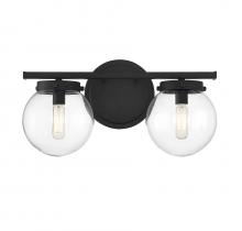 Savoy House Meridian M80046MBK - 2-Light Bathroom Vanity Light in Matte Black