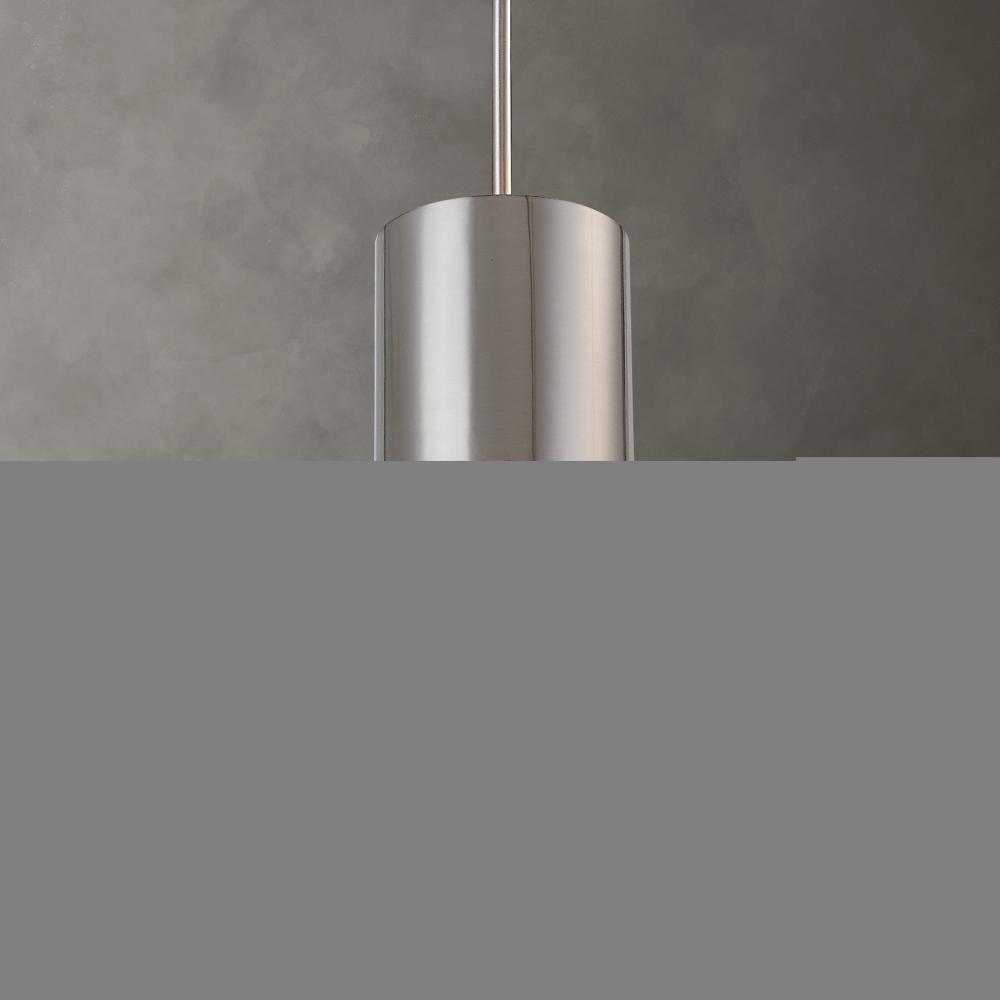 Uttermost Manheim 1 Light Nickel Cylinder Pendant