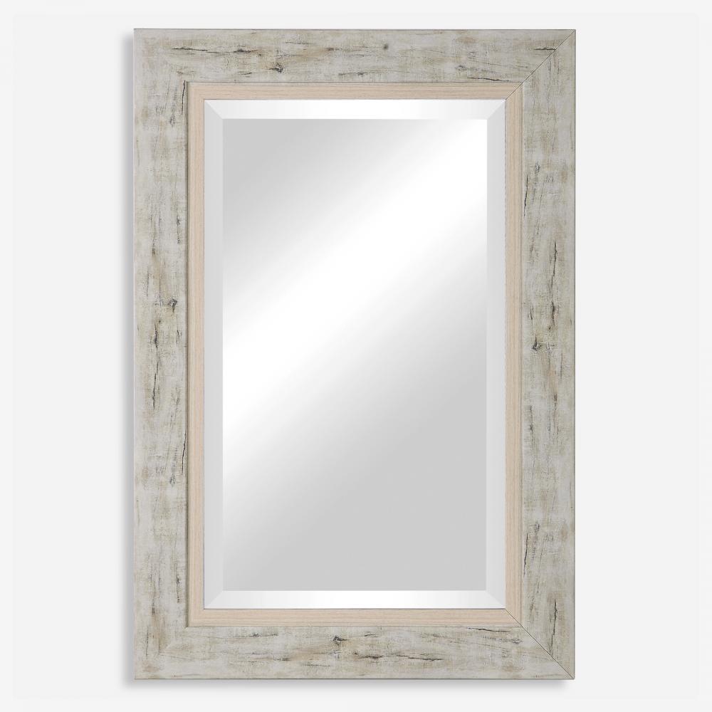 Uttermost Branbury Rustic Light Wood Mirror