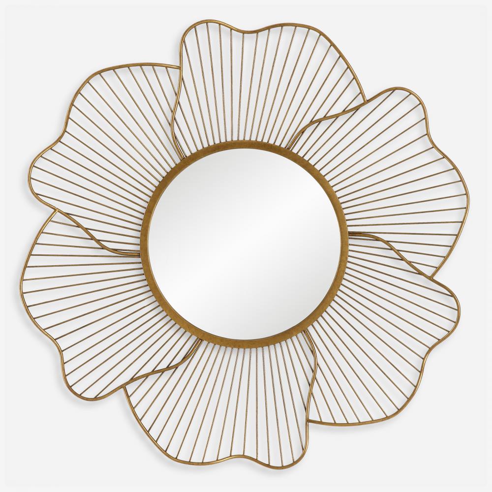 Uttermost Blossom Gold Floral Mirror