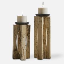  18074 - Ilva Wood Candleholders Set/2