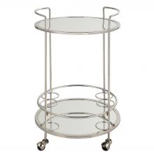  22895 - Spritz Chrome Bar Cart