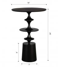  22921 - Flight Textured Black Accent Table