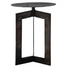  22995 - Deltoid Gunmetal Accent Table