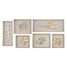 Uttermost 04074 - Uttermost Golden Leaves Shadow Box Set/6