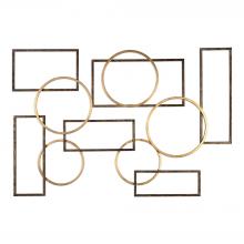 Uttermost 04062 - Uttermost Elias Bronze and Gold Wall Art